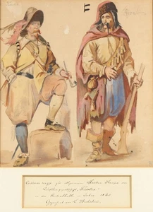 Ludwig BECHSTEIN (1843-1914) Boceto Disfraz Fidelio Ópera Dibujo Acuarela 1865 - Imagen 1 de 9