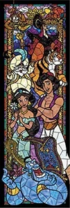 Rompecabezas Tenyo Disney Aladdin arte en vitrales 456 piezas 18,5 x 55,5 cm envío gratuito NUEVO - Imagen 1 de 3