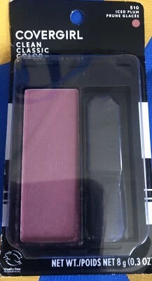 CoverGirl Clean Classic Color Blush 510 Iced Plum Blendable Cheek Color NEW - Image 1 of 4