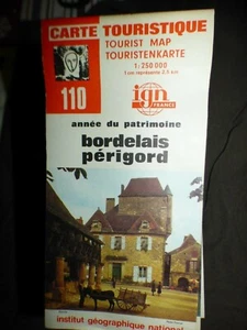 CARTE IGN rouge 110 annee patrimoine bordelais perigord 1980 - Picture 1 of 1