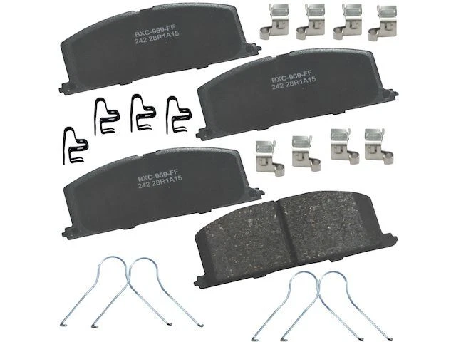 Para 1984-1992 Toyota Corolla conjunto de pastilhas de freio dianteiro Bendix 65369KFKW 1985 1986 1987 - Imagem 1 de 2