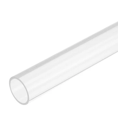 Acrylic Pipe Rigid Round Tube Clear 24mm(0.94") ID 28mm(1 1/8") OD 305mm(12") Foto 1 de 4