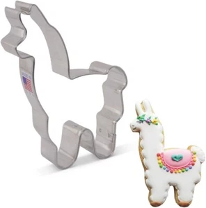 Cortador de galletas de metal LLAMA ALPACA - por Ann Clark - 4,25 pulgadas - Imagen 1 de 1