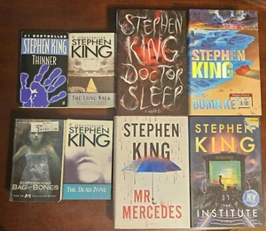 Stephen King Book HC & PB lot 8, Thinner, Mr. Mercedes, Doctor Sleep +more - Picture 1 of 10