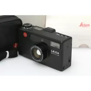 EXC+5 Leica minilux Black SUMMARIT 40mm f/2.4, Box, Manual etc from Japan - Picture 1 of 15