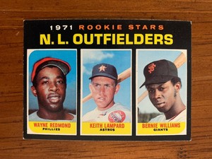 1971 Topps #728 - NL Rookie Outfielders - Bernie Williams