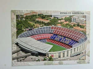 TARJETA POSTAL DE BARCELONA CAMP NOU FUTBOL ESTADIO IMAGEN AÉREA - Imagen 1 de 2