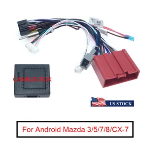 Stereo Radio Wiring Harness Power Cable Adapter With Canbus Box For Mazda3 08-12 - Picture 1 of 5