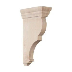 Ekena Millwork Large Rojas Walnut Wood Corbel 6.5 in x 12 in x 3 in - Picture 1 of 4