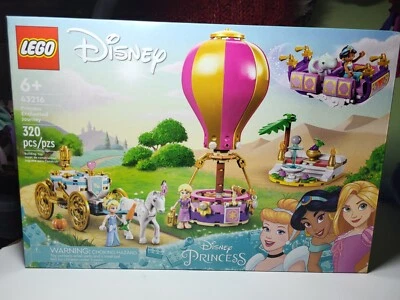 LEGO Disney Princess Enchanted Journey Set 43216 Cinderella  Jasmine Rapunzel  - Image 1 of 2