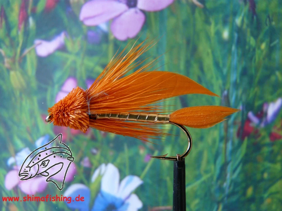 Hechtfliege " Muddler Orange "  3er Set - Bild 1 von 1