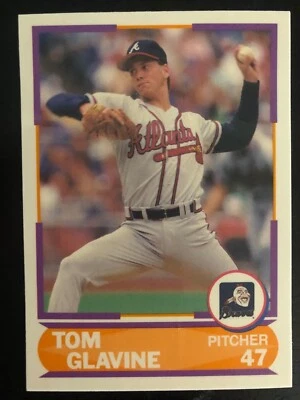 1989 Score Young Superstars - Series 1 - #23 - Tom Glavine  - Braves - HOF - Image 1 of 2