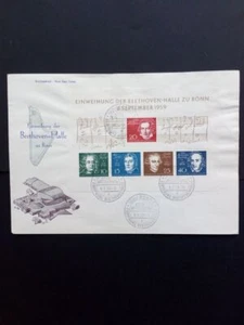 ALEMANIA BLOQUE 2 FDC furgoneta BEETHOVEN HÄNDEL SPOHR HAYDN MENDELSSOHN-BARTHOLDY 1 - Imagen 1 de 1