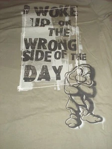 3XL Men's Grumpy ~ I Woke Up On The Wrong Side of Day ~ Disney tee shirt NWT - Picture 1 of 1