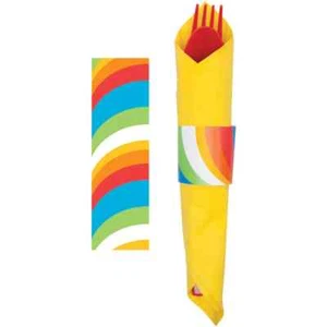 Sugar Buzz Lollipop Candy Party Napkin Bands pack of 8 - Picture 1 of 3