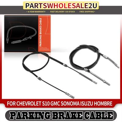 Cable de freno de estacionamiento lateral trasero 2 piezas para Chevrolet S10 GMC Sonoma Isuzu Hombre 4x4 Foto 1 de 4