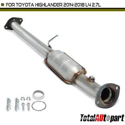 Convertidor catalítico para Toyota Highlander 2014 2015 2016-2018 L4 2,7 L lado trasero Foto 1 de 4