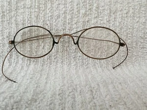 Antique J.K.O CO. Late 1880s Gold-Filled Oval Lens Scroll Bridge Reading Glasses - Picture 1 of 7
