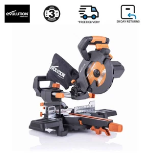 Evolution R185SMS+ Sliding Mitre Saw With TCT Multi-Material Blade (230V) - Picture 1 of 12