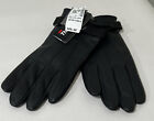 Jos A Bank Men's Gloves Thinsulate Lined Leather Black LARGE NEW NWT