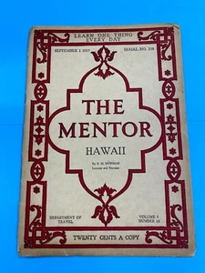 1917 The Mentor Hawaii Paper Cover Magazine Booklet Photo Gravures E M Newman - Picture 1 of 7