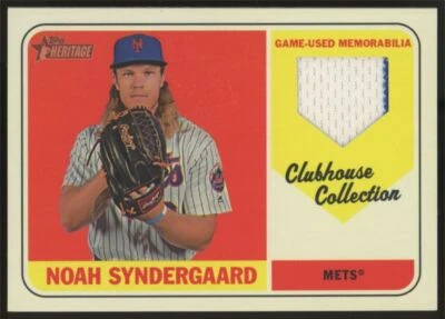 2018 Topps Heritage Clubhouse Collection Game Used Memorbilia Noah Syndergaard - Image 1 of 2