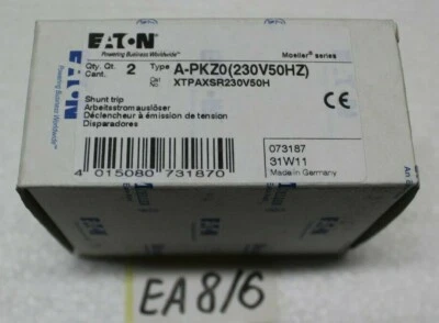 2x Eaton Working Current Release 073187 Type A-PKZ0 - Image 1 of 4