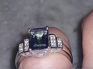 NORTHERN LIGHTS MYSTIC TOPAZ, anillo/placa/plata/talla 5, TCW = 2,85 - Imagen 1 de 12