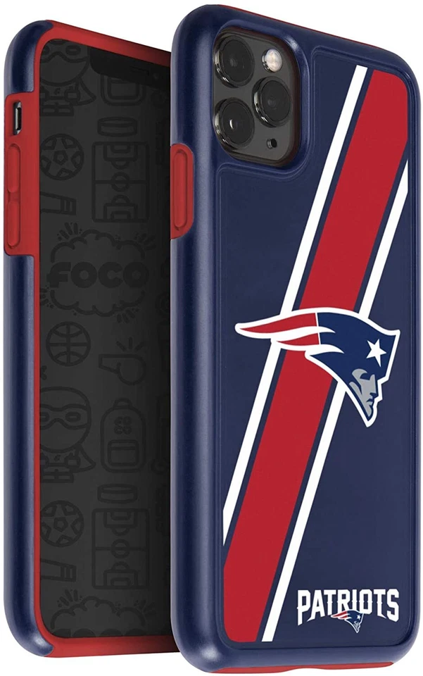 FOCO NFL New England Patriots Dual Hybrid Case for SG4 Phone Sports Football USA