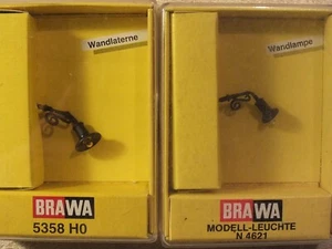 BRAWA HO 5358 lampione da muro 4621 H0 N lampione da muro NUOVI - Imagen 1 de 1