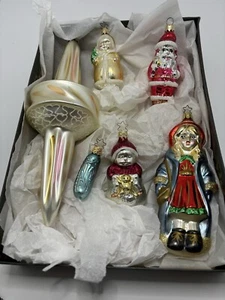 Antique BLOWN GLASS CHRISTMAS ORNAMENTS Some Are Germany. - Picture 1 of 8