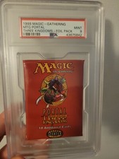 MTG Magic Portal Three Kingdoms English Sealed Booster Pack PSA Graded 9