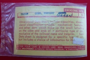 Railroad Decal WALTHERS DECALS Combination Freight Green D606 706067 O Scale - Picture 1 of 2