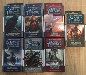 A Game of Thrones LCG 1st edition - 7 chapter pack lot - Picture 1 of 3