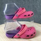 Crocs Sandals Kids C13 Girls Electro Casual Comfort Slingback Clogs Pink Rubber
