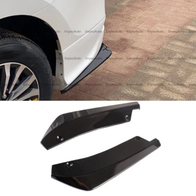 For BMW 525i 530i 535i 540i 550i Series Rear Bumper Lip Splitter Diffuser black - Image 1 of 4