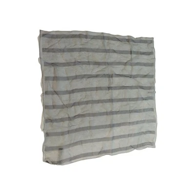 Pañuelo de Seda Anne Klein Gris Rayas De Colección Mediados de Siglo Clásico Preppy Foto 1 de 4