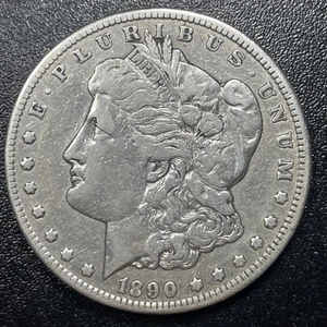 1890-CC Morgan Silber Dollar 1 $ Carson City Sehr schöne Details - Bild 1 von 2