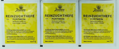 3x JOENOS KITZINGER WEINHEFE TROCKENHEFE REINZUCHTHEFE Portwein -für 10-50l Wein