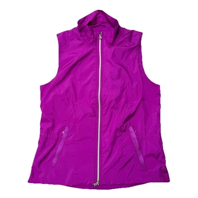 Ralph Lauren Polo Golf Purple Vest Womens Full-Zip Performance Wind Size Medium - Image 1 of 4