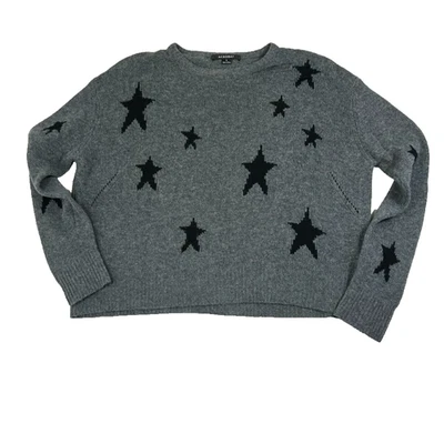 Suéter ACROBAT Para Mujer Talla S Lana Cachemira Estampado Estrellas Pullover Gris Foto 1 de 4