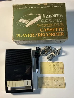 Reproductor de casete portátil vintage calidad Zenith modelo E608Y en caja Foto 1 de 4