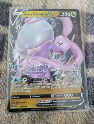 Hisuian Goodra V 135/196 Prize Pack Series Cards Holo - Image 1 of 2