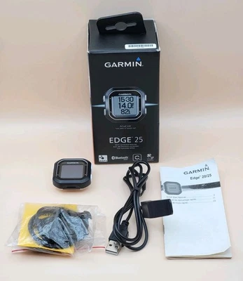 Garmin Edge 25 Bluetooth GPS-fähiger Fahrradcomputer - Schwarz & Weiß [getestet] - Bild 1 von 4
