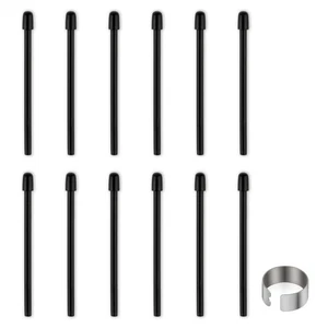 3X(Standard Pen Nibs for , 12Pcs Black Replacement Refill Pen Tips for1796 - Zdjęcie 1 z 8