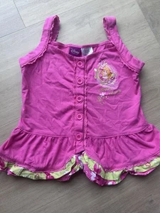 Y2K Vintage Disney Shirt Sleeping Beauty Sleeveless Size 6 Girls - Picture 1 of 4