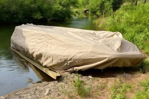 CRO Cover For Beavertail Stealth 1200 & 2000 Sneakboat Kayak - Waterproof Beige - Picture 1 of 1