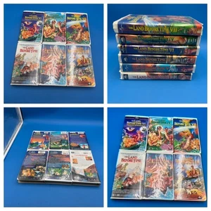 Land Before Time VHS Clamshell Lot 6 OG+III-IV-V-VI-VII Excellent Shape LOOK - Picture 1 of 6