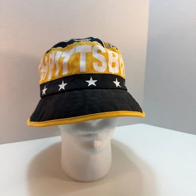 Sombrero de cubo Pittsburgh Steelers City Hunter negro amarillo estrellas talla única Foto 1 de 4