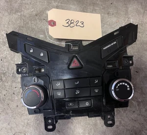 2014 CHEVY CRUZE AC HEATER CLIMATE CONTROL TEMPERATURE FAN REAR DEFROSTER #3823 - Picture 1 of 2